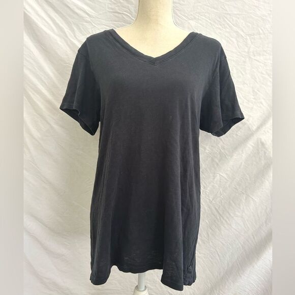 American Giant Womans T-Shirt V-Neck Short Sleeve Large - Picture 1 of 8